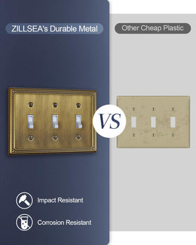 ZILLSEA pearl-design detail on switch plate adds texture and sophistication