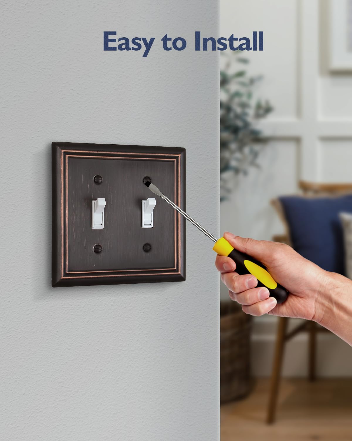 ZILLSEA retro-inspired wall plate adds vintage charm to bathrooms and bedrooms.
