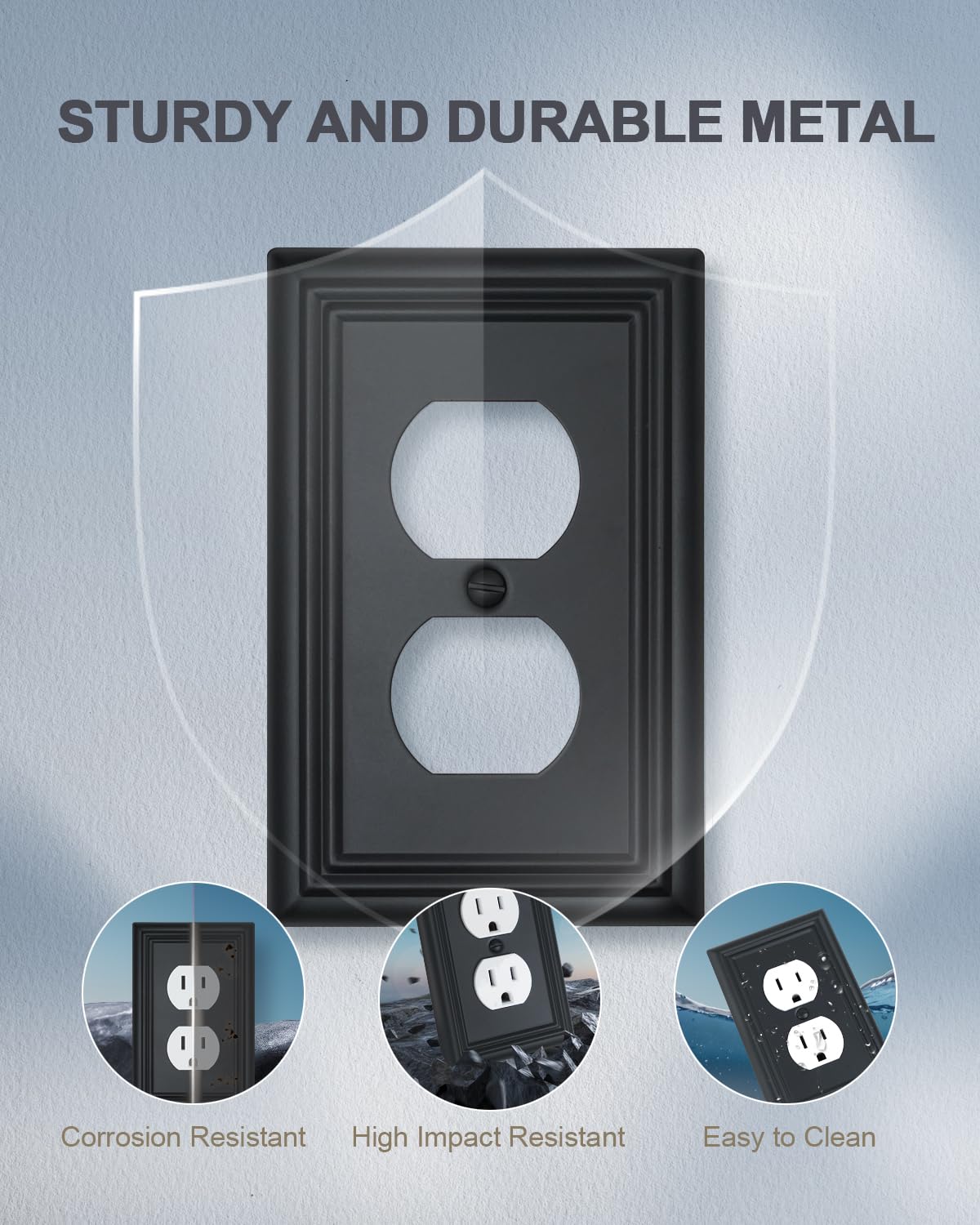 ZILLSEA screws included with wall plate ensure easy installation.