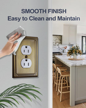 ZILLSEA versatile plate fits dimmers, switches, and outlets.