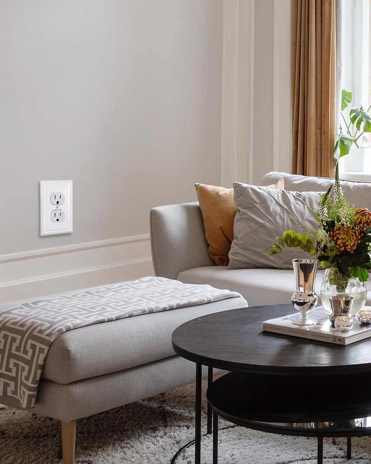 ZILLSEA wall plate includes matching screws for easy installation.