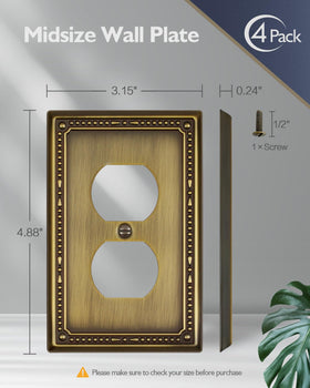 ZILLSEA wall plate screws included for quick installation