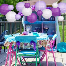 zilue paper lanterns create a romantic ambience for engagements or bridal showers