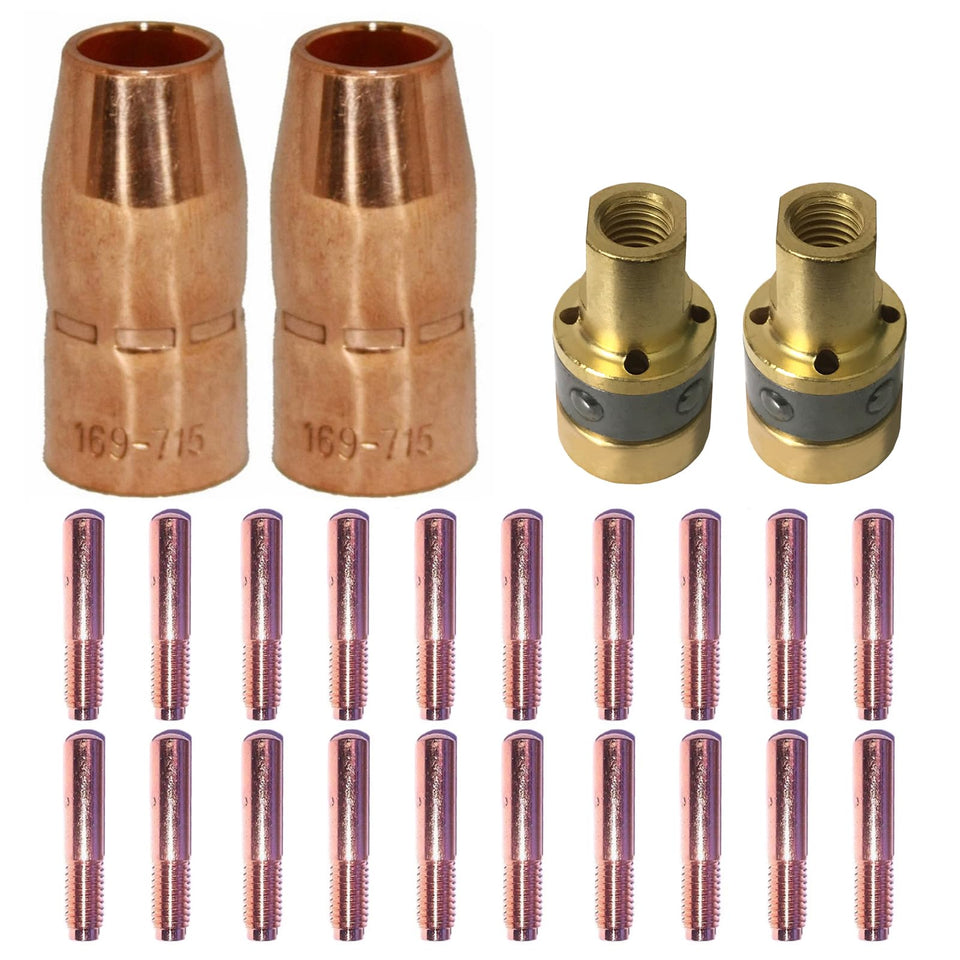 Zinger contact tip 0.035in for MIG welding, ensures smooth wire feeding.