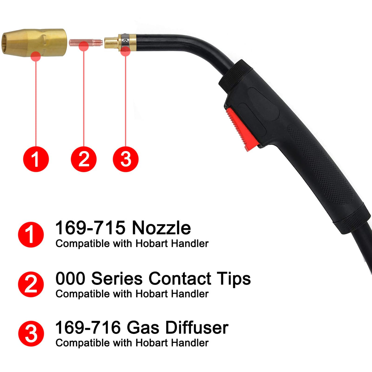 Zinger Hobart H-10 compatible tip for easy replacements.