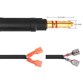 Zinger liner 35-40-15 for smooth wire feeding in MIG welding.