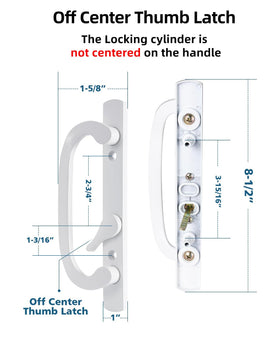 Zinkitool replacement handle set for upgrading doors