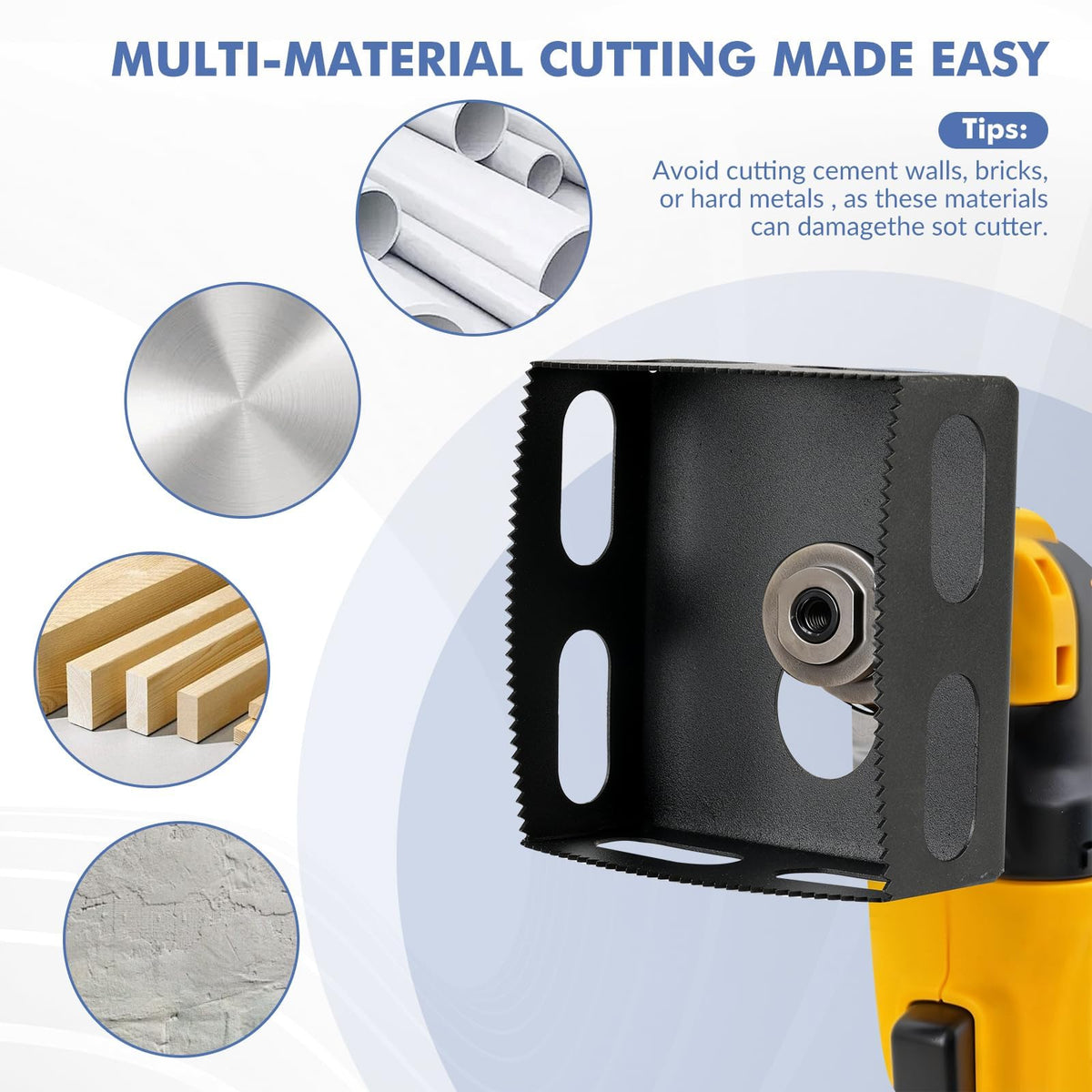Zinkitool single-gang cut demo achieving accurate spacing.