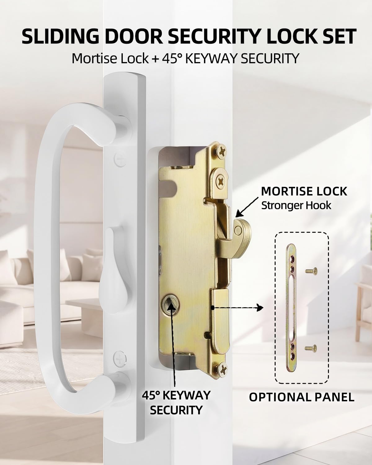 Zinkitool white powder-coated finish provides durable, stylish protection.