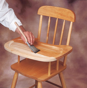 Zinsser 854 SealCoat shown with a clear finish on wood for versatility