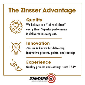 Zinsser Cover-Stain label highlights 450 VOC oil-based formula.