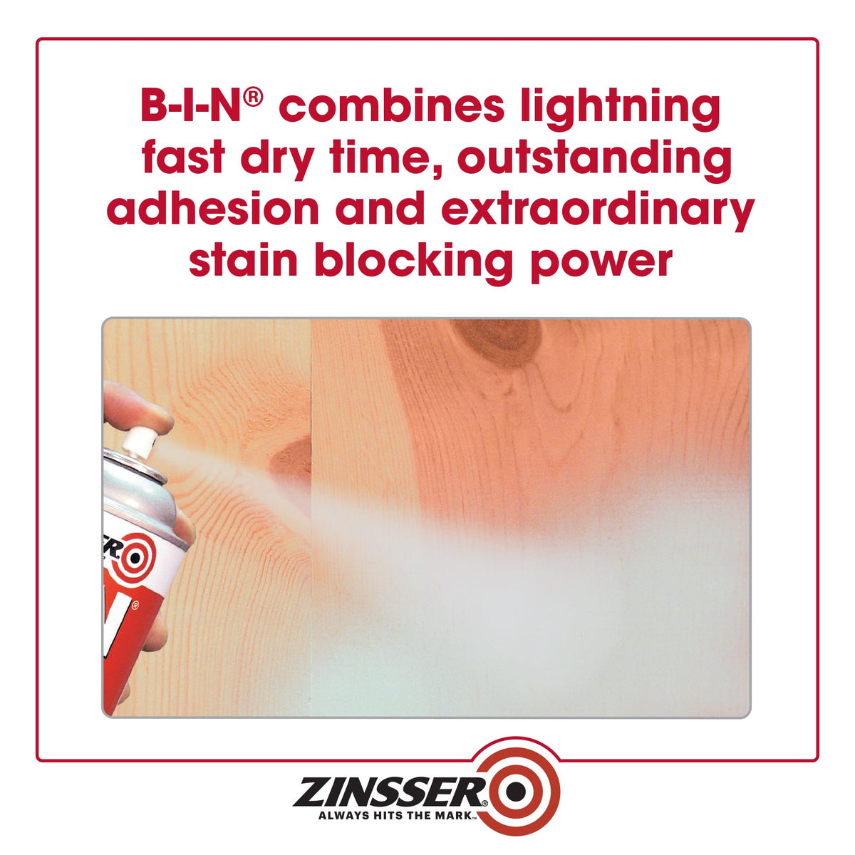 Zinsser primer spray seals sap streaks and knots.
