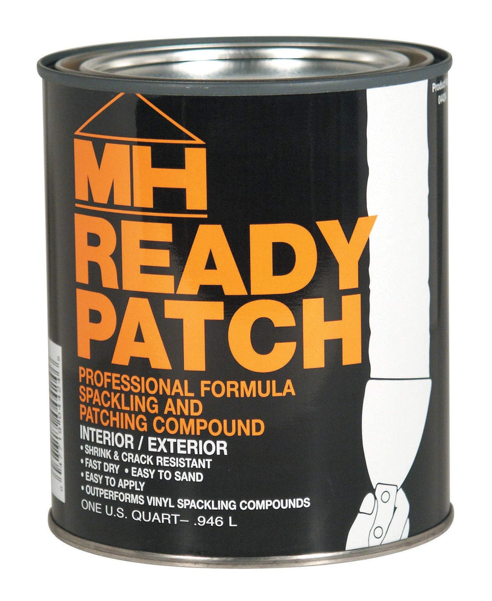 Zinsser Ready Patch Professional Spackling Compound for interior and exterior repairs, fast-drying, crack resistant.