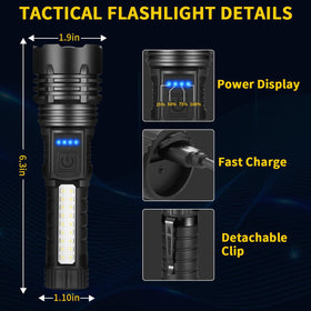 ZioeYiue compact flashlight with pocket clip for easy carry