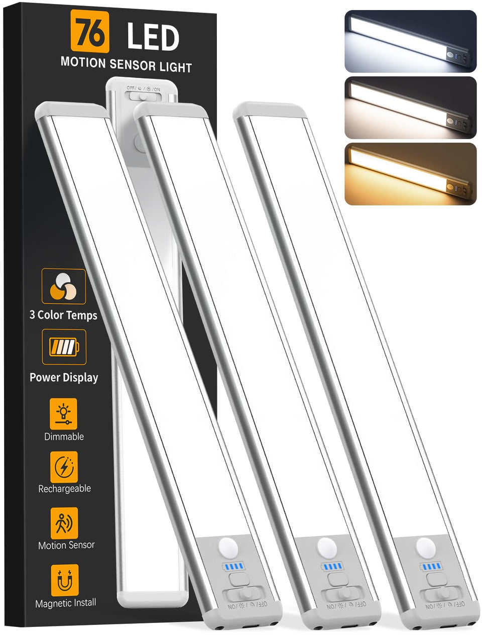 ZioeYiue under-cabinet light 10-inch package for quick kitchen lighting.