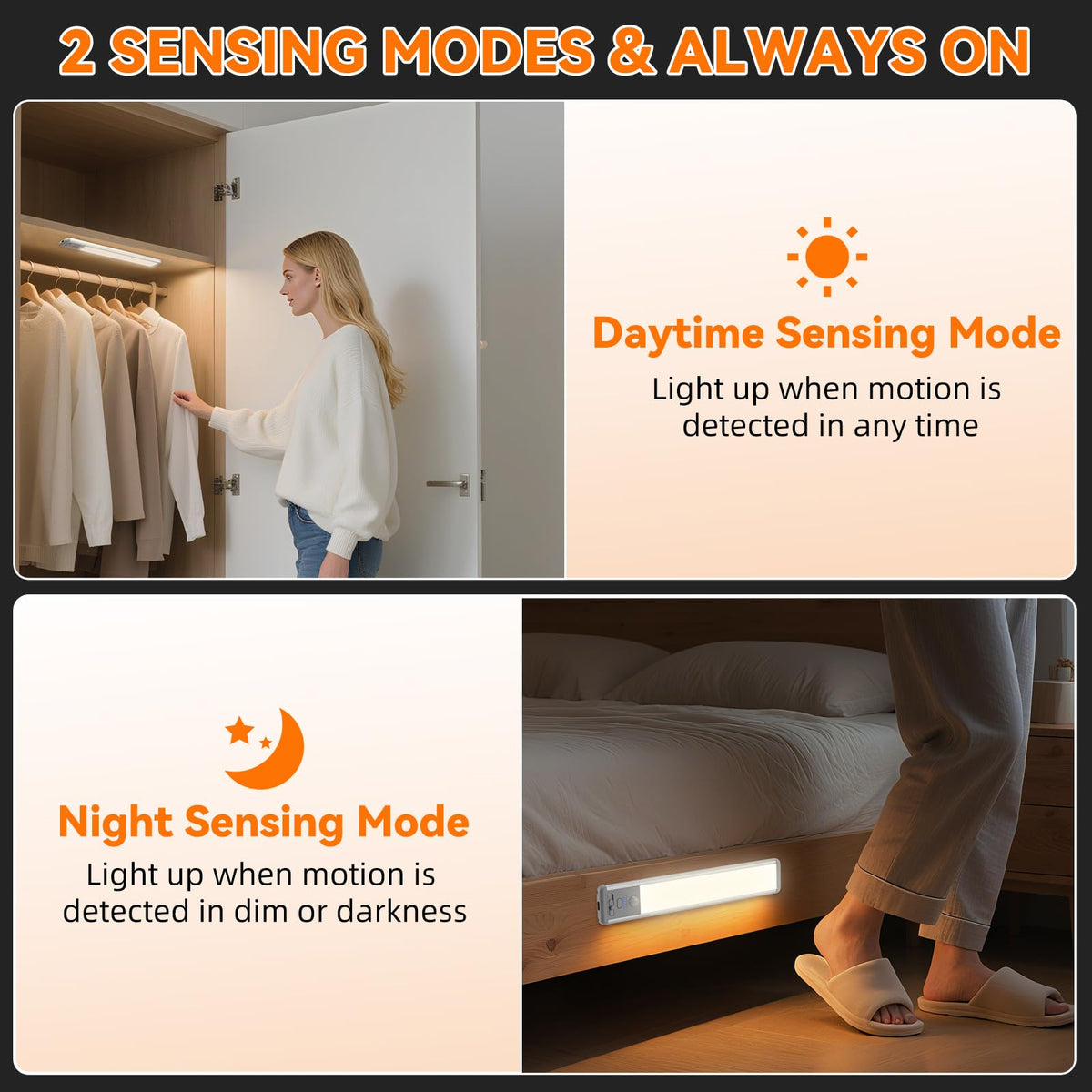 ZioeYiue versatile lighting for kitchen, closet, and shelves
