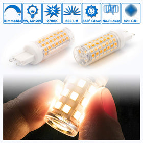 Ziomitus 3000K warm white G9 LED bulb 600 lumens for cozy living spaces