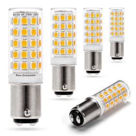 Ziomitus ba15d 120v bayonet bulb close-up showing compact base for quick replacement