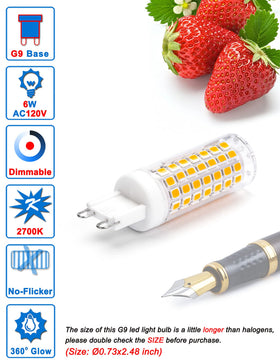 Ziomitus dimmable G9 LED bulb compatible with most dimmers