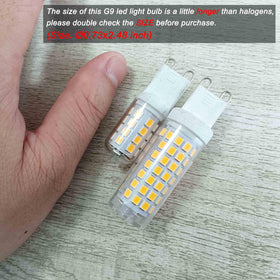 Ziomitus G9 bulb dimensions 18.6 by 63 mm for larger fixtures