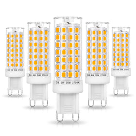 Ziomitus no flicker G9 LED bulb 6W dimmable for chandelier lighting