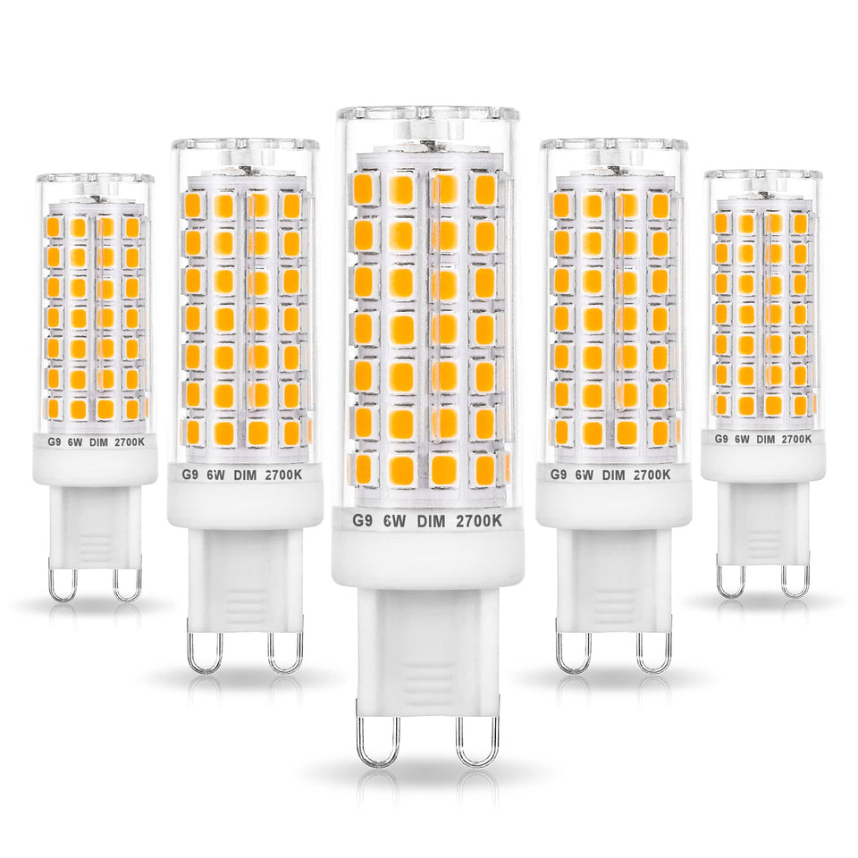 Ziomitus no flicker G9 LED bulb 6W dimmable for chandelier lighting