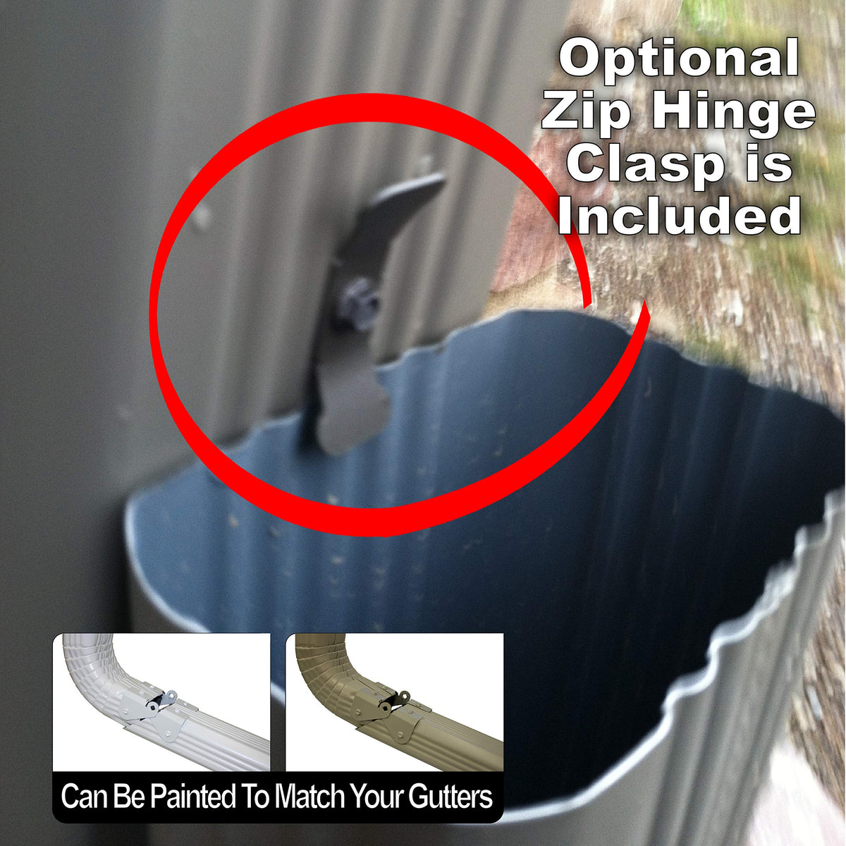 Zip Hinge lifetime replacement promise highlights long-term exterior drainage protection.