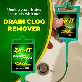 Zip-It 3-pack drain snake for versatile, chemical-free maintenance.