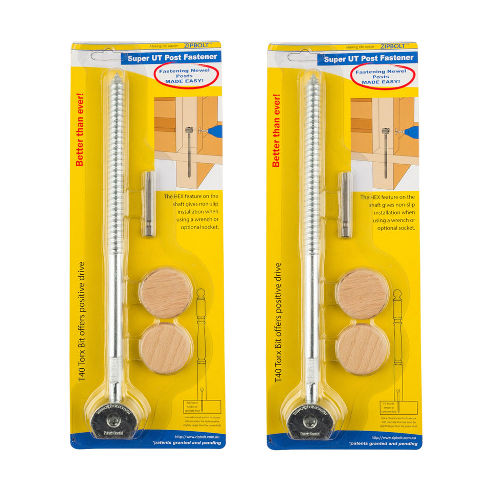 Zipbolt 14-110 gear-drive close-up for fast, tool-free post anchoring.