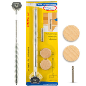 Zipbolt 14.110 Super UT anchor closeup shows sturdy steel construction for quick installs.