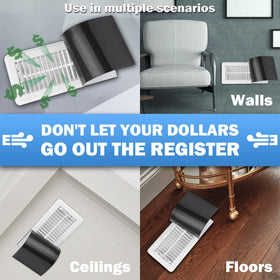 Zipcase magnetic vent cover easy to install without tools