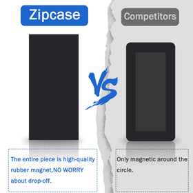 Zipcase pure white vent cover blends with interior decor