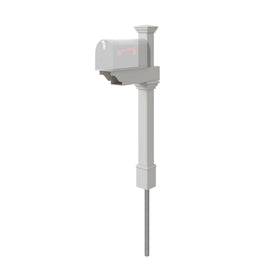 Zippity Classica mailbox post white cap detail enhances curb appeal