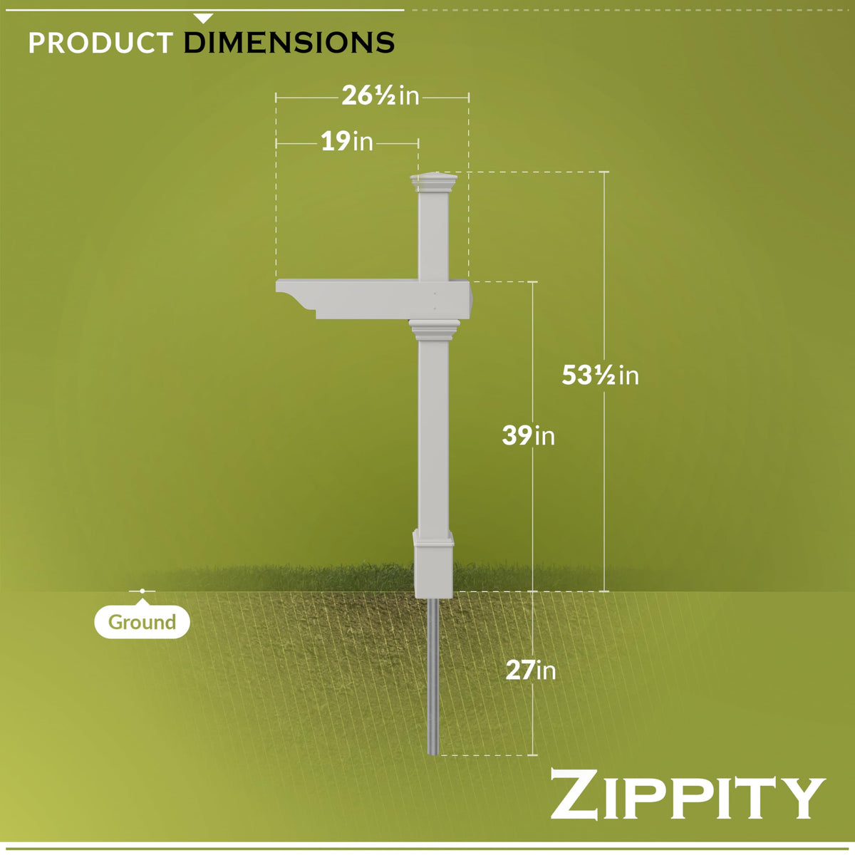 Zippity Classica post with no-dig pipe simplifies ground setup