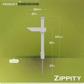 Zippity Classica post with no-dig pipe simplifies ground setup