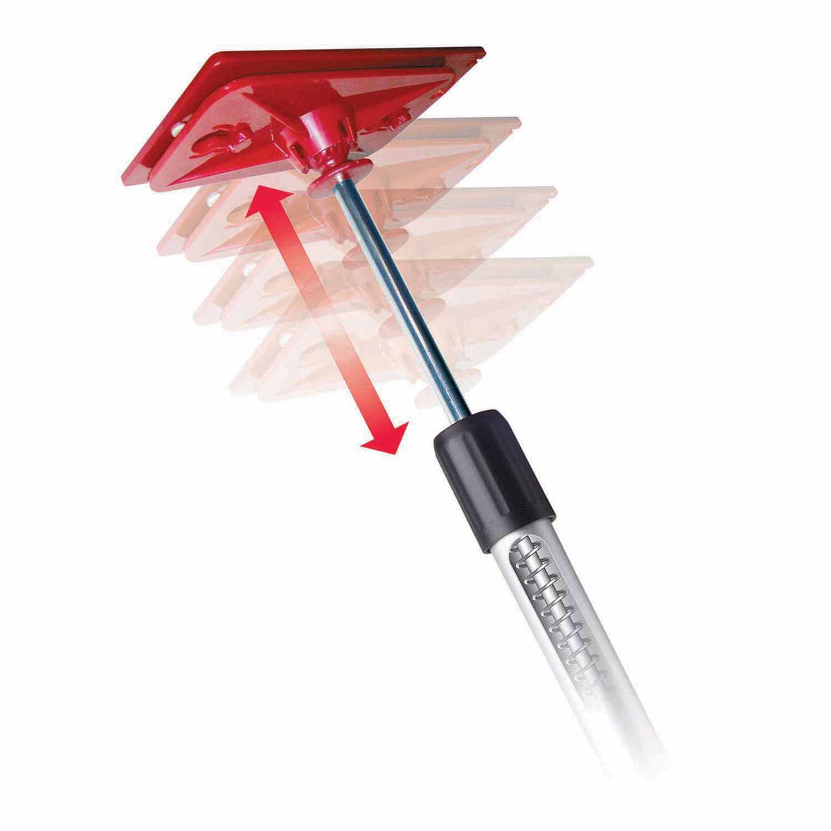 Extended ZIPWALL SLP4 telescoping poles demonstrate versatility for different openings.