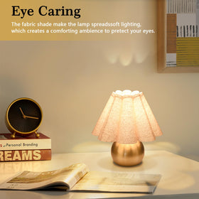 Ziqqeelam dimmable table lamp with smart bulb option for mood lighting