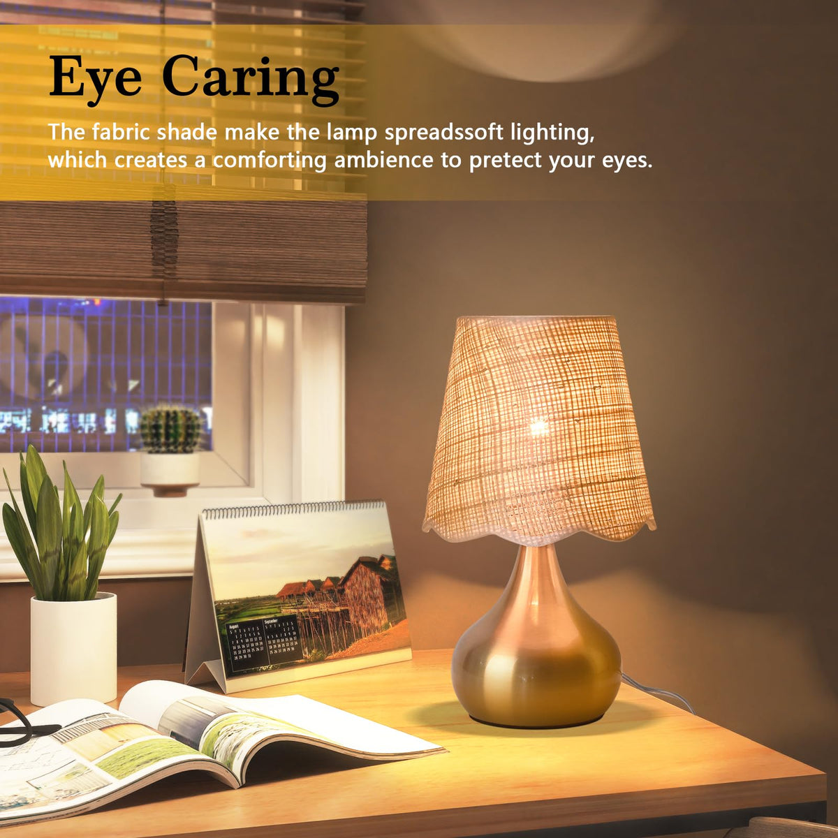 Compact Ziqqeelam design ideal for small bedrooms and desks.