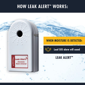 Zircon Leak Alert package includes two units and simple instructions.