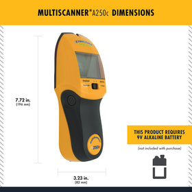 Zircon MultiScanner A250c ergonomic grip for comfortable extended use.