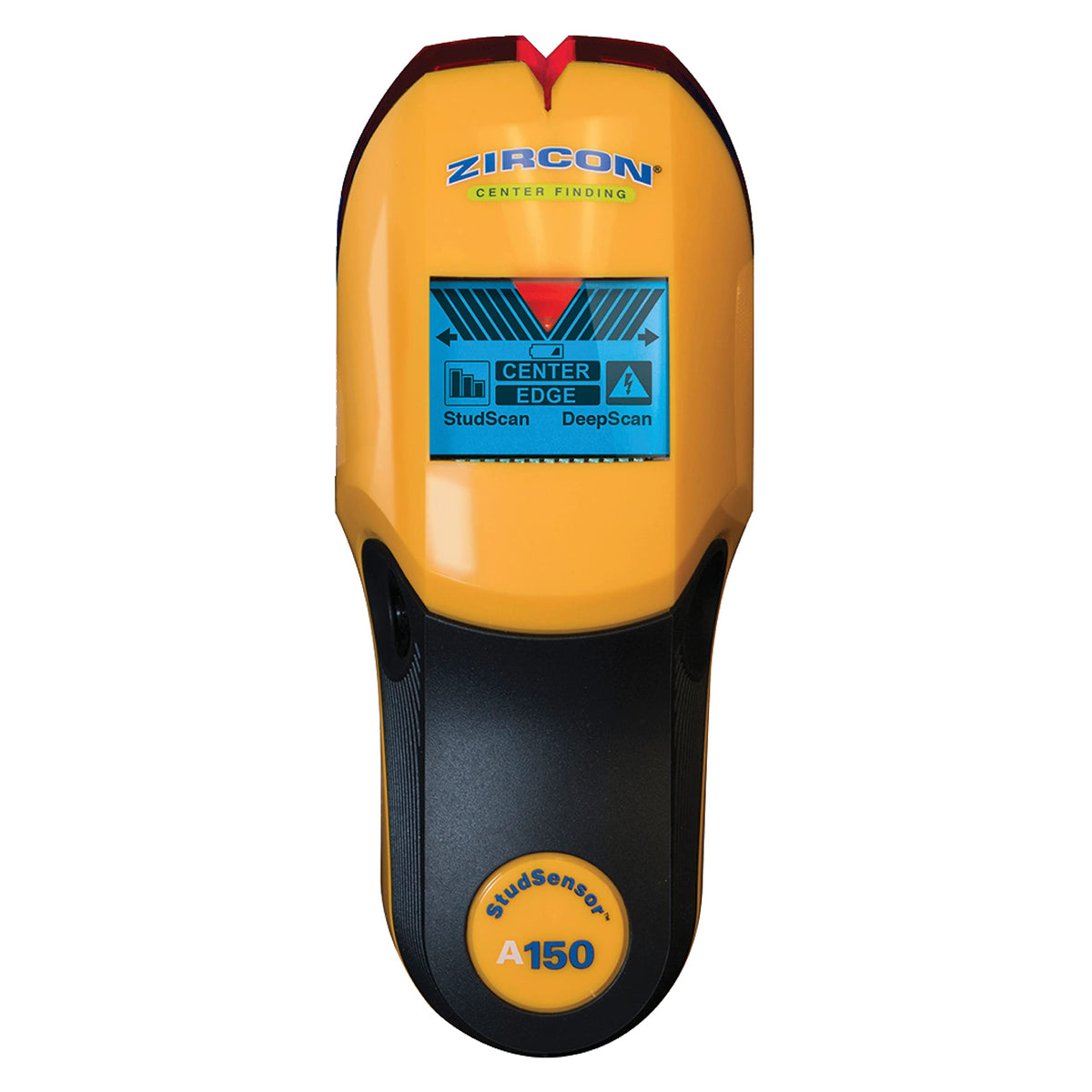 Zircon StudSensor A150 shows center and edge detection for precise mounting