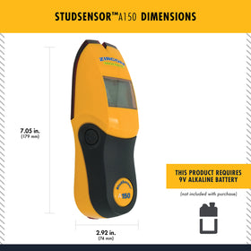 Zircon StudSensor A150 ideal for DIY and professional mounting tasks