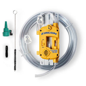 Zircon WL 25 Pro hose extended to 50 feet for long-distance leveling.