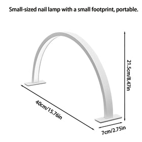 ZIRIKEDAI Half Moon Nail Art Desk Light highlights crafts with arched design.
