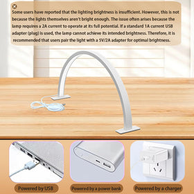 ZIRIKEDAI Nail Desk Light delivers downward illumination for detailed techniques.