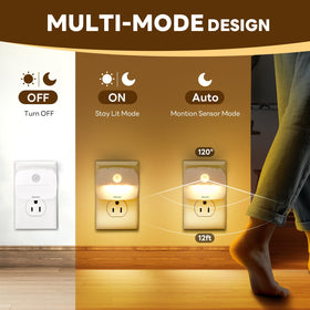 ZISUYU color-changing LED night light with warm white option for ambiance