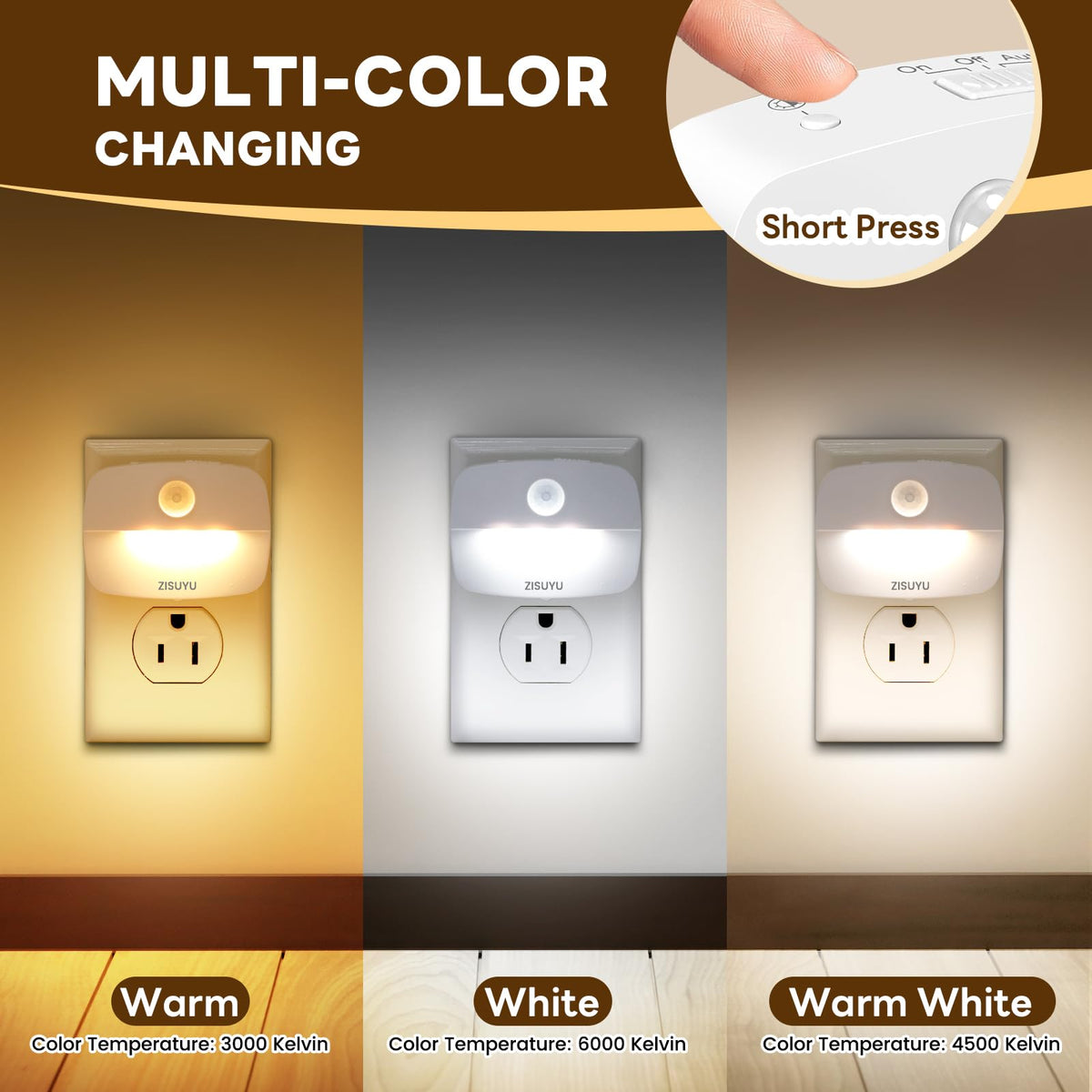 ZISUYU energy-efficient motion night light designed to save power