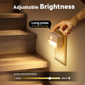 ZISUYU versatile plug-in night light suited for bedroom, bathroom, stairs