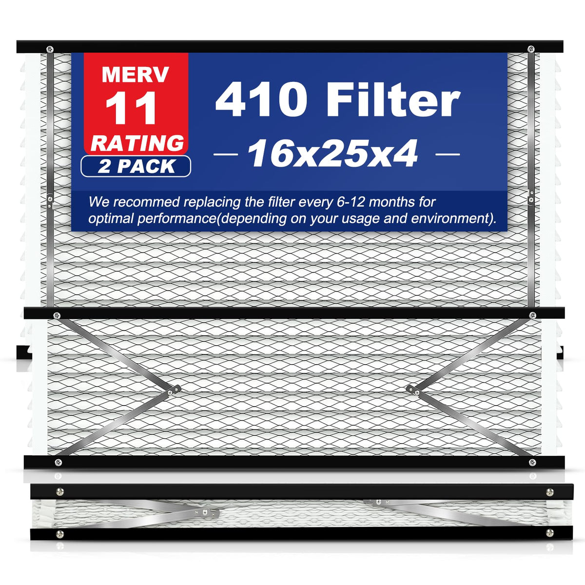Ziuwery 410 replacement filter foldable design enables easier replacement and compact storage.