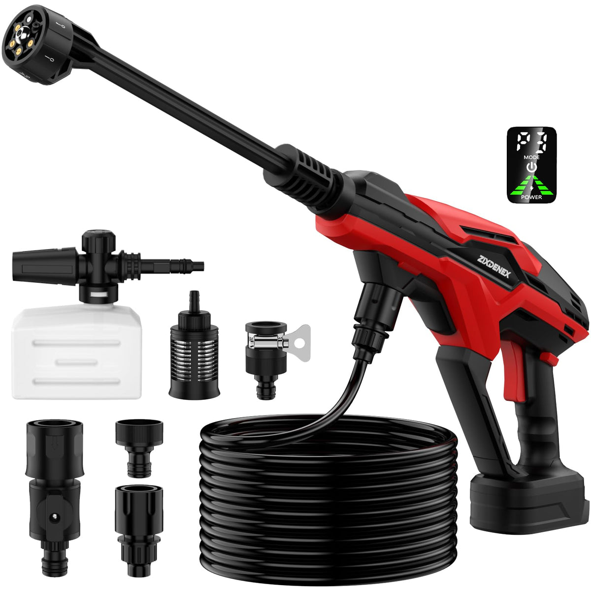 ZixDeNex cordless cleaning tool with Milwaukee battery compatibility for versatile on-site cleaning.